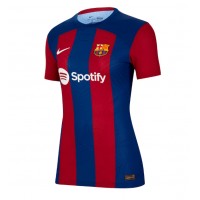 Barcelona Frenkie de Jong #21 Replica Home Shirt Ladies 2023-24 Short Sleeve